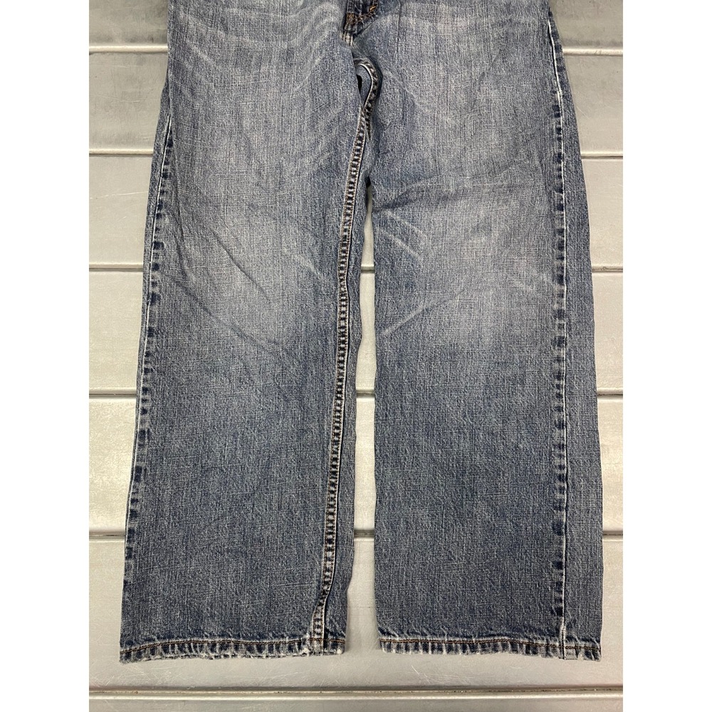 Levis 559 Jeans Mens 34x30 Blue Medium Wash Relaxed Straight Fit 100% Cotton - Picture 5 of 16